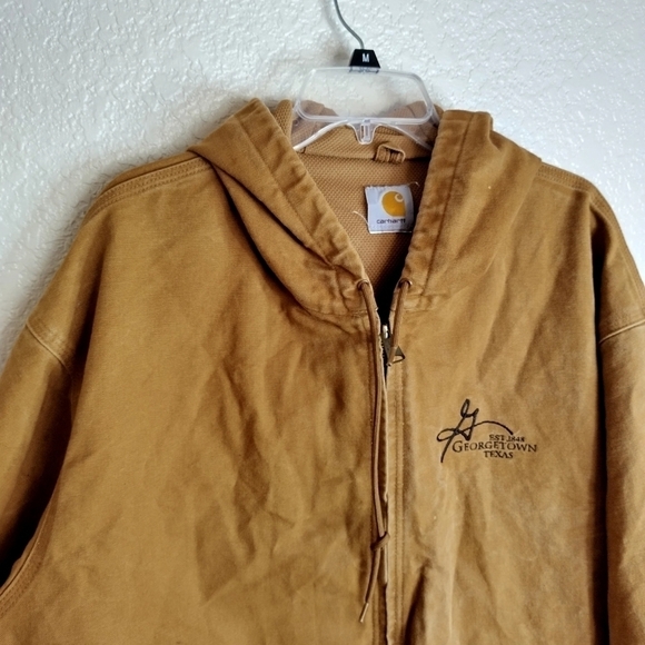 Vintage Carhartt Detroit hoodie canvas full zip jacket sz 2XL - Picture 2 of 16